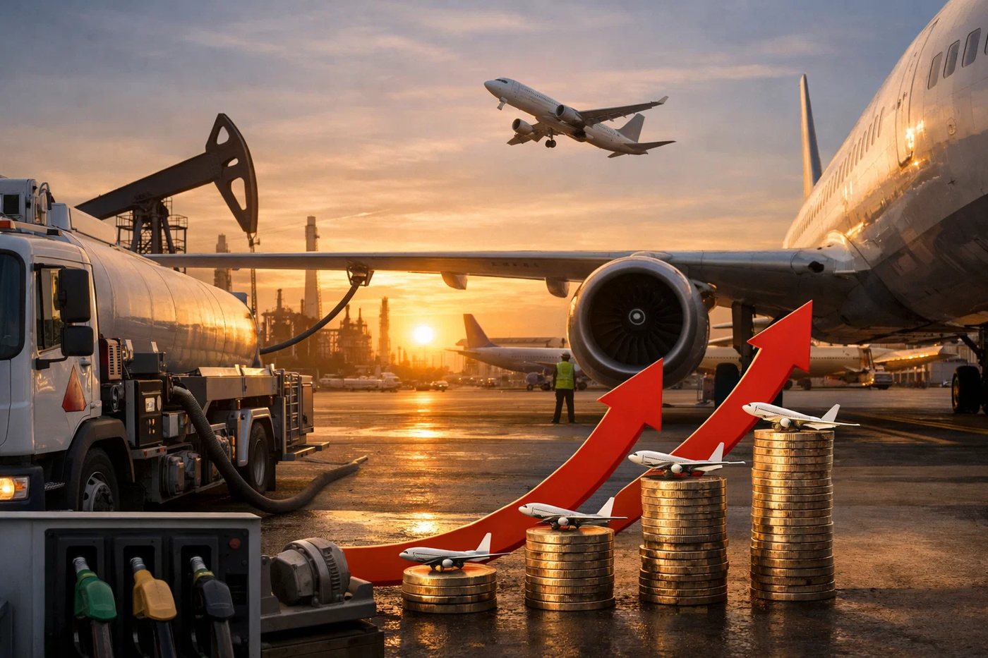 Зростання цін на нафту підштовхує авіаційне паливо вгору і створює ризики для літнього туристичного сезону